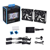 Lian Li UNI Fan SL140 Double Pack Black with Controller