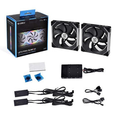 Lian Li UNI Fan SL140 Double Pack Black with Controller