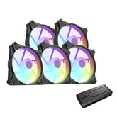 Aigo Darkflash CX6 5 in 1 Pack ARGB Fan Black