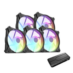 Aigo Darkflash CX6 5 in 1 Pack ARGB Fan Black