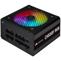 Corsair CX Series™ CX650F RGB — 650 Watt 80 Plus® Bronze Certified Fully Modular RGB PSU CP-9020217-UK