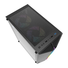 AIGO DK151 Darkflash with 3 RGB Fan Black - White ATX