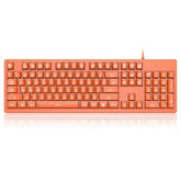 AJazz DKS100 Keyboard 104-Keys Pink - Orange - Black