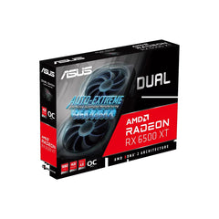 ASUS Dual Radeon™ RX 6500 XT OC Edition GDDR6 4GB with Axial-tech two powerful fans and a 2-slot design
