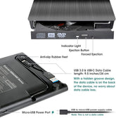 Ease External DVD RW 8X Read Speed 8X Write Speed USB 3.0 X1 Type C X1 EOD5U3C