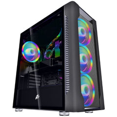 1st Player DX4 Black with 4 R1 Plus RGB Fan