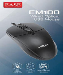 EASE EM100 Wired Optical USB Mouse