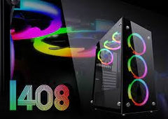 RAIDMAX i408 Series Tempered Glass ATX Computer Case