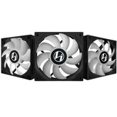 LIAN LI ST120 ADDRESSABLE RGB 120MM BLACK FAN WITH CONTROLLER - TRIPLE PACK