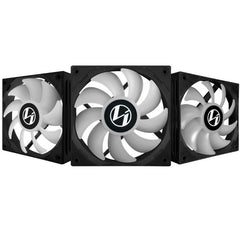 LIAN LI ST120 ADDRESSABLE RGB 120MM BLACK FAN WITH CONTROLLER - TRIPLE PACK