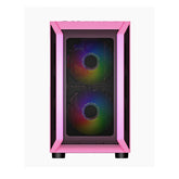 1stPlayer D3 (Pink) DK series with 3 Fans & 1 Hub Micro ATX Gaming Case