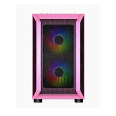 1stPlayer D3 (Pink) DK series with 3 Fans & 1 Hub Micro ATX Gaming Case