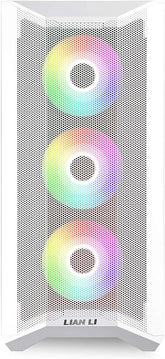 Lian Li LANCOOL II MESH RGB White LAN2MRW Tempered Glass Gaming ATX Case -White Color