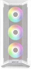 Lian Li LANCOOL II MESH RGB White LAN2MRW Tempered Glass Gaming ATX Case -White Color