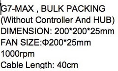 1st Player G7 MAX 200 MM ARGB Fan