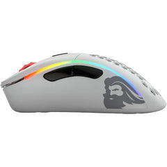 Glorious Model D Minus Wireless Matte Gaming Mouse RGB Black - White