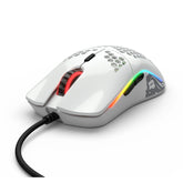 Glorious Model O Minus Glossy White Gaming Mouse RGB GOM-GWHITE - GOM-GBLACK