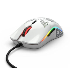 Glorious Model O Minus Glossy White Gaming Mouse RGB GOM-GWHITE - GOM-GBLACK