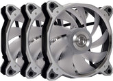 LIAN LI Bora Digital Series RGB BR DIGITAL-3R S,120mm Addressable RGB Fan, 3 Fans Pack Silver Frame