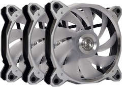 LIAN LI Bora Digital Series RGB BR DIGITAL-3R S,120mm Addressable RGB Fan, 3 Fans Pack Silver Frame
