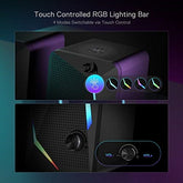 Redragon - GS510 Waltz RGB Desktop Speakers, 2.0