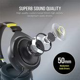 Corsair HS70 Wired Gaming Headset with Bluetooth CA-9011227-AP