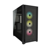 Corsair iCUE 5000X RGB Tempered Glass Mid-Tower ATX PC Smart Case Black