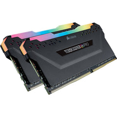 CORSAIR VENGEANCE RGB PRO 32GB (2 x 16GB) DDR4 DRAM 3200MHz C16 Memory Kit — Black