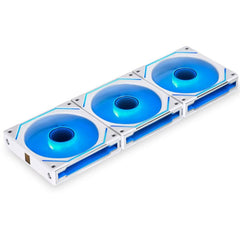 Slightly Used Lian Li UNI Fan SL-Infinity 120 RGB Daisy-Chain ARGB Fan | White - UF-SLIN120-3W - 3 x 120mm Fans