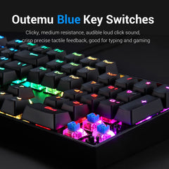 K551-MITRA RGB (RGB Keys) Mechanical Wired Gaming Keyboard