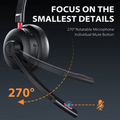 Tribit CallElite 81 Wireless Call Center Headset