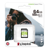 Kingston Canvas Select Plus for HD 1080p and 4K SD Memory Card