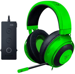 Razer Kraken Tournament Edition USB Audio with Wired Gaming Headset Controller Black - Green