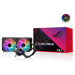 ASUS ROG STRIX LC II 280 ARGB 280MM Liquid Cooler with Aura Sync, Intel®LGA And AMD AM4/TR4 support