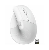 Logitech 910-006479 - 910-006480 Lift Vertical comfortable Wireless Mouse Black - White