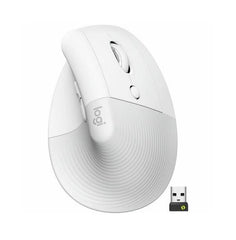 Logitech 910-006479 - 910-006480 Lift Vertical comfortable Wireless Mouse Black - White