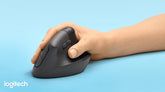 Logitech 910-006479 - 910-006480 Lift Vertical comfortable Wireless Mouse Black - White