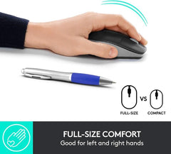 Logitech M191 Mid Grey Wireless Mouse - 910-005927