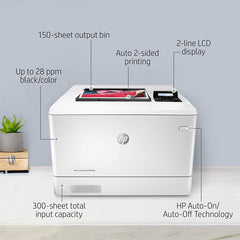 HP Color LaserJet Pro M454dn - Auto Duplex Double - Printer Built-in Ethernet - W1Y44A