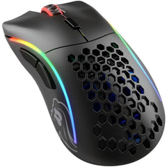 Glorious Model D Wireless Matte Gaming Mouse RGB Black - White