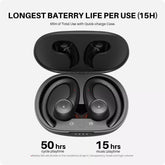 Tribit MoveBuds H1 Earbuds Waterproof 65H Playtime Sports Bluetooth 5.2 Earphones