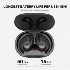 Tribit MoveBuds H1 Earbuds Waterproof 65H Playtime Sports Bluetooth 5.2 Earphones