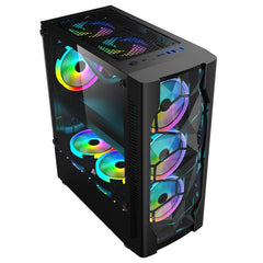 1stPlayer DK series DK-D4 (Black) with 4 Fans ATX Gaming Case