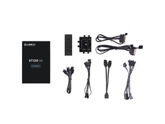 LIAN LI ST120-3W ,12CM ARGB FANS , WHITE COLOR , 3 FANS PACK WITH FAN CONTROLLER