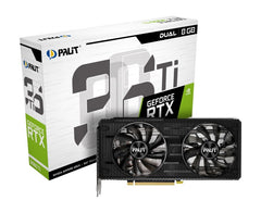 Used Palit GeForce RTX 3060 Ti Dual NE6306T019P2-190AD Graphics Card