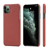 Pitaka iPhone 11 Pro Red/Orange Herringbone