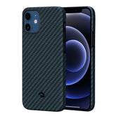 Pitaka iPhone 12 Black/Blue Twill