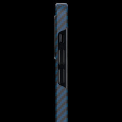 Pitaka iPhone 12 Black/Blue Twill