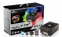 FSP Hydro PTM+ 1200W Liquid-Cooled PSU with RGB Lights, 80PLUS Platinum Power Supply