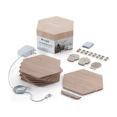 Nano Leaf Elements Wood Hexagon Starter Kit 7 Panels